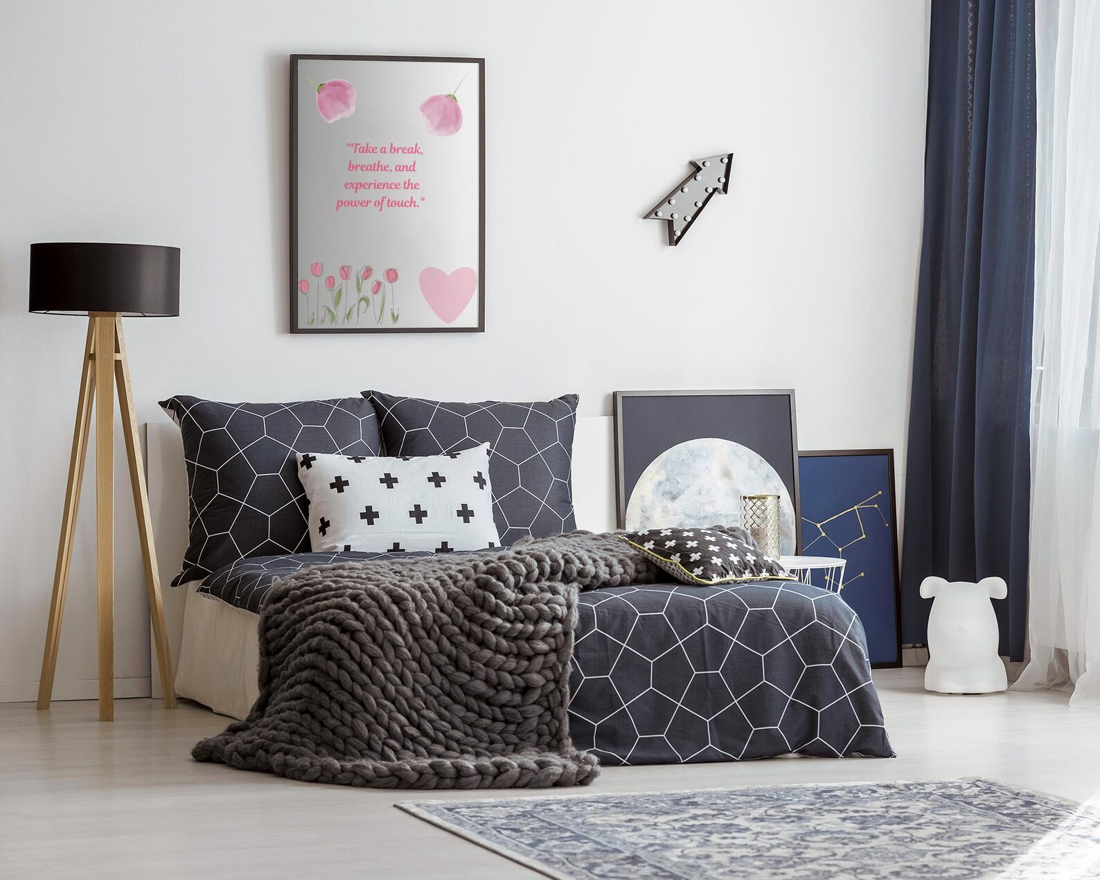 Self-Care Wall Art: Relaxation Spa Decor - “Take a Break Breathe” (Digital Print)