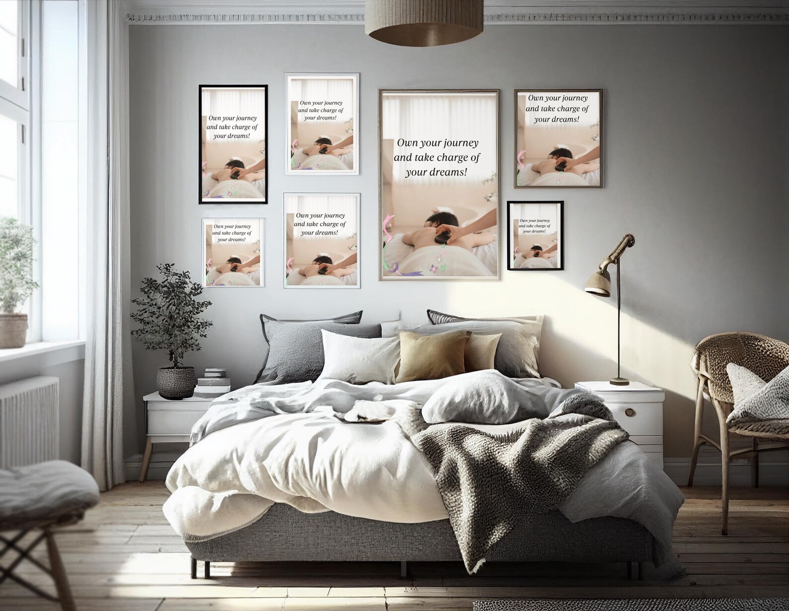 Own Your Journey Inspirational Massage Wall Art
